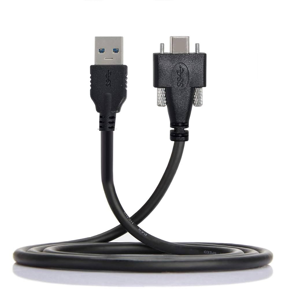 Amazon.co.jp: Cablecc USB 3.1 Type-Cデュアルスクリューロック
